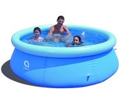 Gerimport Piscina Hinchable Redonda con Filtro 240 X 63 Cm