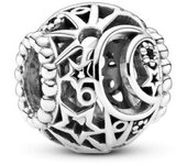 PANDORA Charm Plata de Ley Luna y Estrella Diseño Infantil