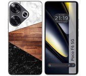 Tumundosmartphone Funda Silicona para Xiaomi Poco F6 5G diseño Mármol 11 Dibujos