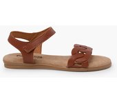 Pisamonas Sandalias piel eslabones tira adherente