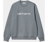 Sudadera Gris Carhartt sin capucha Sweat Dove Grey