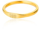 Anillo digital simple para hombres y mujeres, anillo de acero inoxidable 111 999, anillo digital de ángel