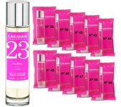 CARAVAN FRAGANCIAS Perfume de Mujer Nº45 de 150 ml + Set de 10 Viales de Fragancias femeninas distintas de Caravan para descubrir nuevos aromas