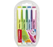 Marcadores fluorescentes stabilo swing cool/ 4 unidades/ colores surtidos