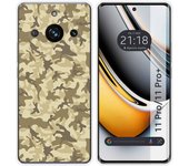 Funda Silicona para Realme 11 Pro / 11 Pro+ Plus 5G diseño Sand Camuflaje Dibujos