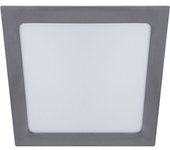 FRANCO Foco empotrable cuadrado 1x18W LED 1000lm 6400K 120° C.22,5xAn.22,5xAl0,2cm Níquel