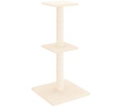 Rascador para Gatos con postes de isal color crema 73 cm