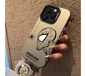 Marvel Spider Man Plain Black Cool Phone Case For iPhone 16 15 14 13 12 11 Pro Max XR XS MAX 7 8 Plus MINI Soft Silicone Cover
