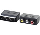 High quality Scart Male Plug to 3RCA Phono Female AV TV Audio Video Adapter Input for PS4 for WII DVD VCR pcie gpu