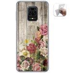 Tumundosmartphone Funda Gel Tpu para Xiaomi Redmi Note 9S / Note 9 Pro diseño Madera 08 Dibujos