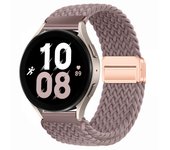20mm 22mm Magnetic Bracelet for Samsung Galaxy Watch 7/6/Classic/5/4/3 Braided Loop Nylon Strap for Huawei Watch 4/3/GT 5 4 Band