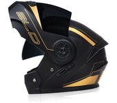 2024 nueva llegada hombres motocicleta profesional Racing Flip up casco ABS Material modular doble lente Cascos dot certificación