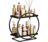 Estante de almacenamiento, estante de almacenamiento de encimera de 2 niveles, estante de almacenamiento de cosméticos