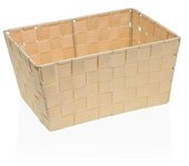Cesta Versa Beige Textil 20 x 15 x 30 cm