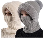 Gorro de punto para mujer en otoño e invierno, diademas de ganchillo, gorro de punto, gorro de ciclismo de invierno, gorro cálido a prueba de viento, gorros de invierno
