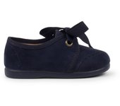 Pisamonas Zapatito Niños Tipo Blucher Con Lazo Y Picados