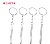 Steel Glasses Screwdriver Eyeglass Screwdriver Watch Repair Kit with Keychain Portable Hand Tools Precision Screwdriver Tools