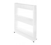 Carrto Estrecho de plástico para Cocina y baño - Blanco