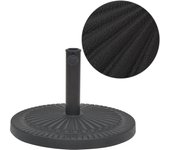 vidaXL Base de Sombrilla de Resina Redonda Negra Exterior Terraza Jardin Peso 14 kg, 29 kg