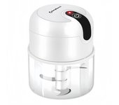 PORCHEDDU Picadora Electrica, Mini Picador Eléctrico de Alimentos, Recargable USB, Capacidad 250 mL, 3 Cuchillos Inoxidizable Maple, Portatil Batidora Trituradora Utilizado Para Cebolla, Ajo, Meat, Vegetal