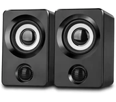 USB Powered Speaker Portable MiniSubwoofer With RGB Lights Volume Control 3.5mm AUX-in HiFi Stereo Sound Desk Audio System