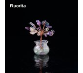 1PC Natural Crystal Macadam Small Tree Reiki Healing Feng Shui Crystal Tree Artificial Bonsai Tabletop Ornaments