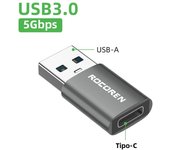 Adaptador OTG USB Tipo C Macho a USB a 3.0 Hembra Rocoren Conector USBC Para MacBook Samsung S22 S20 Android Adaptador De Datos