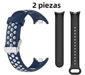 2pcs Silicone Watch Strap For Xiaomi Band 8 9Two-Color Breathable Smart Watchband Replacement Bracelet Xiaomi Mi Band  9 8 Strap