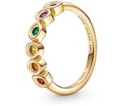 Disney Colored Infinity Stones Ring Power Fit Original For Women Golden Marry Lovers Fashion Jewelry  for You Gifts Accessories