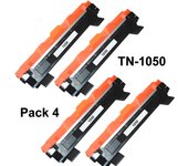 Brother TN-1050 compatible pack 4, pack 8 o unidad suelta. Cartuchos de tóner genéricos de alta capacidad y calidad, económicos.