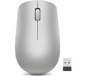 Lenovo 530 - Ratón Inalámbrico de 2.4 GHz, Receptor USB Nano, 1200 dpi, Ambidiestro, Gris Platino