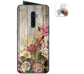 Tumundosmartphone Funda Gel Tpu para Oppo Reno 2 diseño Madera 08 Dibujos