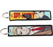 Japanese Anime  Embroidery Chaim Keychain for Motorcycles Key Fobs Holder Key Tag Keyring Jewelry Accessories