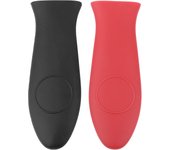2 piezas de soporte de mango de silicona antideslizante para utensilios de cocina, funda de manga fundida para ollas y sartenes