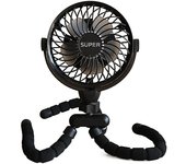 Ventilador de Cochecito con Pilas Clip de Trípode Flexible en Mano Giratorio