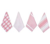 Pack de 4 Paños de Cocina de 40X70 cm Modelo Pink Party Color Rosa Sibiles 00435