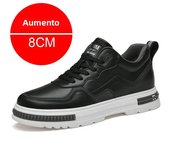 Elevator shoes for man height increase 8cm 2024 Luxury Brand sneaker Genuine Leather Men's Hidden Heels Casual Shoe Heights