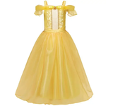 2024 Costumes for Girls Cosplay Princess Belle Mermaid Rapunzel Jasmine Clothes Princess Dress for Girl Cinderella Elsa Dress Up