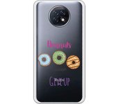 Funda compatible con Xiaomi Redmi Note 9T 5G - Donuts never give up