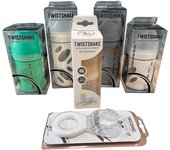 Pack 4 Biberones Cristal, dosificadores y mordedor marca Twistshake