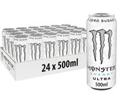 Bebida energetica Monster Energy Ultra Blanco - 500 ml 24 unidades