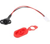 2pcs/Set Electric Scooter Power Charger Cord Cable+Charging Port Plug Cover for Xiaomi M365 Scooter Accessories