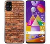 Tumundosmartphone Funda Gel Tpu para Samsung Galaxy M31s diseño Ladrillo 04 Dibujos