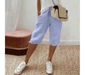 Women's Casual Pockets Elastic Drawstring Casual Pants Leg Drawstring Five Pants Pant Pants for Women Women’s Pants Women’s Pant