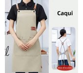 Perfessional Kitchen Apron Women Waterproof Grill Apron With Pockets Mandil Woman Taller Waiter Apron Nail Salon