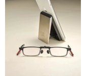 Gafas de Lectura Rectangulares Simples de Montura Completa, Lentes Acrílicas HD with Filter de Luz Azul with Revestimiento de Espejo, Portátiles y Completables.