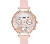 Olivia Burton Reloj Mujer Analogico Cuarzo con Correa de Piel sintética OB16CGS07