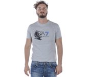 Emporio Armani EA7 Camiseta Algodón Hombre Gris 3 ZPT46PJM9Z 3904