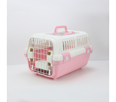 Transportin Para Mascotas，55x36.5x35cm，Caja de Transporte, Plástico, Puerta de Plastico, Rejillas de Ventilación - Viajes Cómodos y Seguros