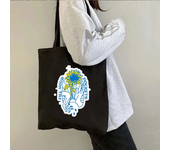 Peace Sunflower Coat of arms of Ukraine Flag Ukrainian Tryzub Patriotic Gift Shopper Harajuku Tote Shopping Bag Shoulder Handbag